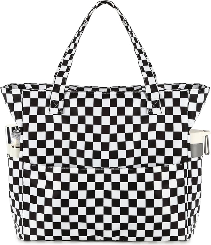Bluboon Waterproof Beach Tote Pool Bags for Women Ladies Extra Large Carry On Bag With Wet Compartment for Weekender Travel