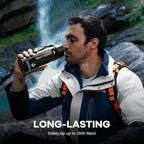 SurviMate Purified Water Bottle for Camping, Hiking, Backpacking and Travel, BPA Free with 5-Stage Intergrated Filter Straw