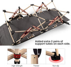 REDCAMP Oversized Camping cots for Adults 500lbs, Extra Wide Sleeping Cots Tall Sleeping Cots Heavy Duty, XL Cots Portable for Outdoor Indoor Office, Grey