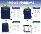 6 Set/3 Set Ultralight Compression Packing Cubes, Suitcase and Backpack Travel Organizer Bags