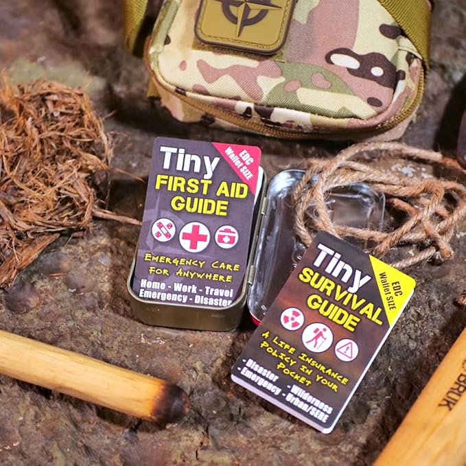 The Ultimate Survive Anything Tiny Survival Guide for Emergency Disaster Micro Guide First Aid Survival Pocket Handbook Easily Fits in Wallet Glove Box Pouch