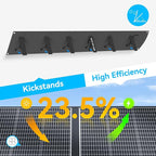 400W Portable Solar Panel for Most Power Stations, Foldable & Lightweight Solar Suitcase with Kickstands, 40V MC4 & Multi-Output for Solar Generators, RVs, Camping, and Outdoor Use