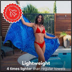 ECCOSOPHY Microfiber Beach Towel - Sand Free Towels are Quick Dry, Light Weight, Super Absorbent - Perfect Pool, Travel, Cruise, Camping Essentials - Oversized Extra Large for Adults 71x35 in