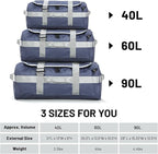 MIER Water Resistant Backpack Duffle Heavy Duty Convertible Duffle Bag with Backpack Straps for Gym, Sports, Travel