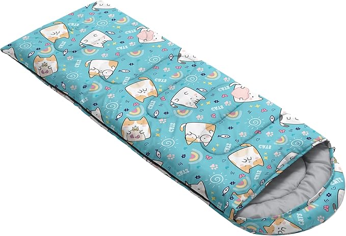 BSNTHO Camping Sleeping Bags,3 Season Warm & Cool Weather,Lightweight,Waterproof Sleeping Bags for Adults & Kids,Traveling,and Outdoors,Camping Gear Equipment