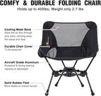 MOON LENCE Portable Camping Chair Backpacking Chair - The 4th Generation Ultralight Folding Chair - Compact, Lightweight Foldable Chairs for Hiking Mountaineering, Beach