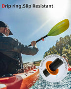 Abahub Adjustable Kayak Paddle 210-230 cm/ 230-250 cm Floating Kayaking Oars Boating Oars Canoeing Oars Black