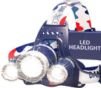 DanForce Headlamp. USB Rechargeable LED Head Lamp. Ultra Bright LUMINUS 1080 Lumen Head Flashlight + Red Light. HeadLamps for Adults, Camping, Outdoors & Hard Hat Work. Zoomable IPX54 Headlight