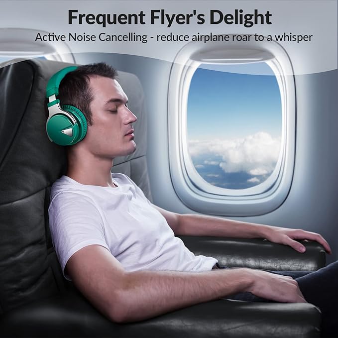 Million Sold 10 Years Classic E7 Active Noise Cancelling Headphones with Upgraded Noise Cancellation, Bluetooth Headphones Wireless with HD Sound Vivid Deep Bass, for Home Office Travel Gift Pcs
