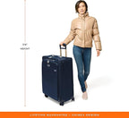 Briggs & Riley 29" Large Expandable Spinner - Checked Luggage for Travel, Suitcases with Wheels, Softside Rolling Bag for Men & Women, Self-Repairing Zipper - Baseline Collection, Navy
