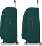 Samsonite UpLIFT Lightweight Medium Checked Softside Luggage with Spinner Wheels - Expandable - Airline-Approved, Polyester Soft Suitcase for Ultra Light Travel - Emerald Green