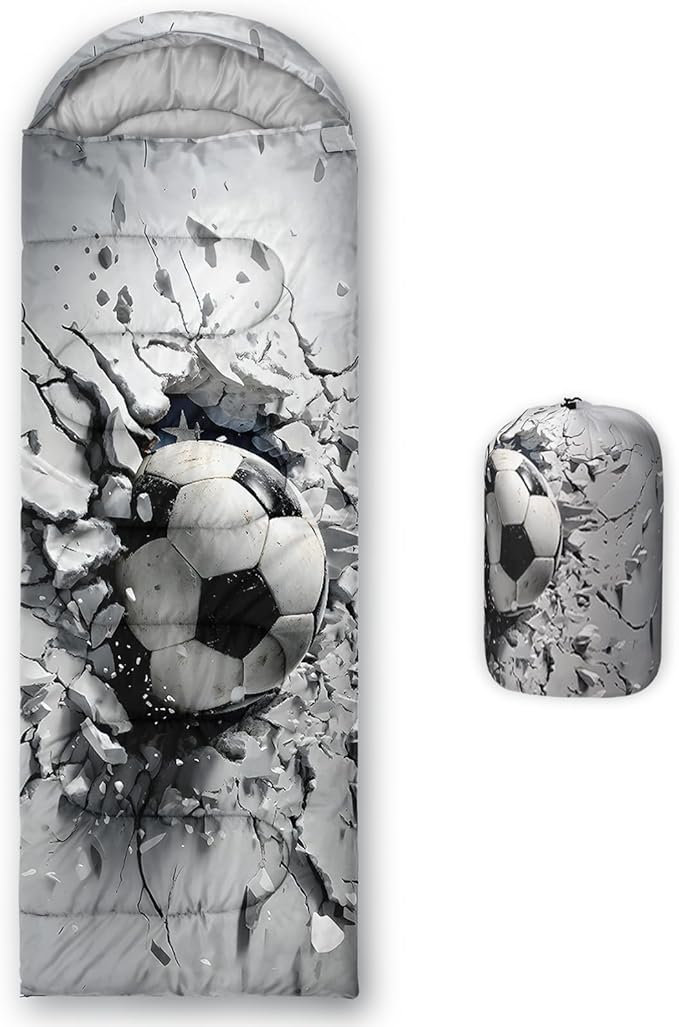 QOOMO Animals Camping Sleeping Bags,3 Season Warm & Cool Weather,Lightweight,Waterproof Sleeping Bags for Adults & Kids,Traveling,and Outdoors,Camping Gear Equipment