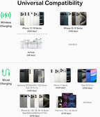 Baseus Picogo AM52 MagSafe Power Bank, Qi2.2 25W 10,000mAh Magnetic Portable Charger, 0.6" Slim 45W USB-C Fast Charging Alloy Wireless Battery Pack, Travel Essential for iPhone 17/16/15/14/13/12 Only