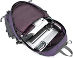 FENGDONG 40L Waterproof Lightweight Outdoor Daypack Hiking,Camping,Travel Backpack for Women Men Purple