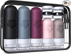 20Pack Travel Bottles for Toiletries, Silicone TSA Approved Travel Size Containers, Travel Essentials Leak Proof Refillable Liquid, Travel Shampoo and Conditioner Bottles