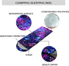 Sleeping Bags for Adults Youth Kids,3D Printing Camping Sleeping Bag for Girls Boys Lightweight Waterproof Cold/Warm Weather Sleeping Bag for 3 Seasons