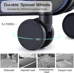 Hanke Luggage Sets 3 piece Carry On Luggage with Wheels PC Hard Shell Suitcases Lightweight Checked Travel Luggage Large Travel Suitcase Woman Men 20/24/29 Inch(Dark Blue)