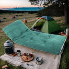 Camping Cot Mattress - Thick Camping Sleeping Pad with Elastic Straps,Portable Cot Mattress Pad for Sleeping Outdoor (75" x 28")