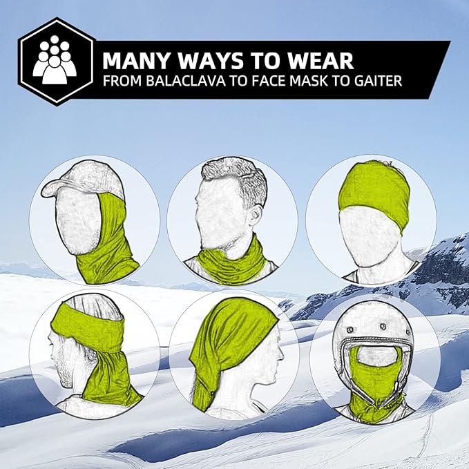 ROCKBROS Cold Weather Balaclava Ski Mask for Men Windproof Thermal Winter Scarf Mask Women Neck Warmer Hood for Cycling