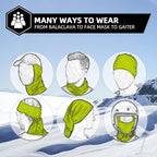 ROCKBROS Cold Weather Balaclava Ski Mask for Men Windproof Thermal Winter Scarf Mask Women Neck Warmer Hood for Cycling