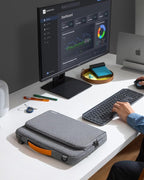 tomtoc 360 Protective Laptop Shoulder Bag for 13-inch 2025 MacBook Air M4/A3240, M3/A3113, M2/A2681, M1/A2337, MacBook Pro M2/A2686 M1/A2338, Water-Resistant Laptop Accessory Carrying Case Sleeve