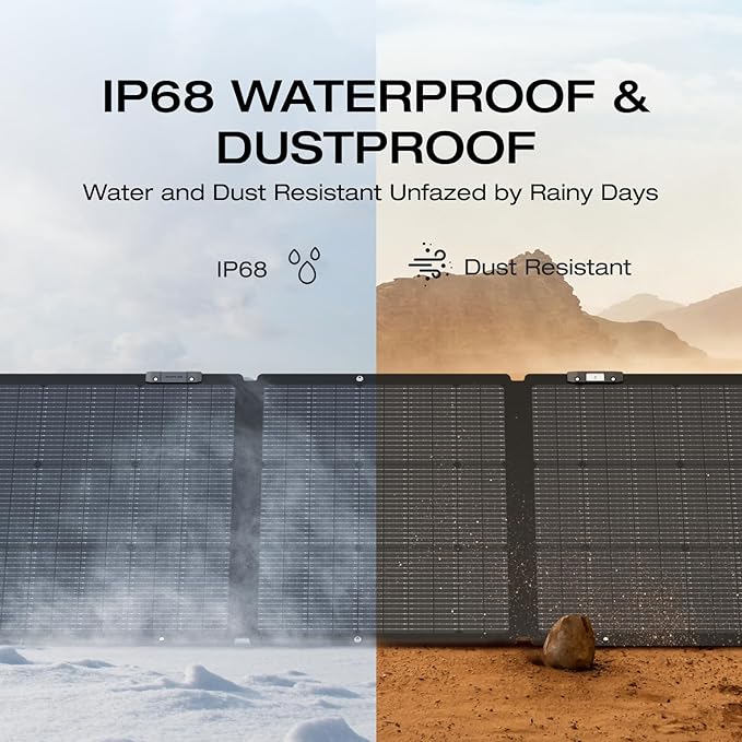 EF ECOFLOW Solar Generator Delta 2 Max 2048Wh with 2x160W Solar Panel, 2400W Portable Power Station LFP Battery, Up to 3400W AC Output, AC + Solar Fast Dual Charging 0-100% in 1 Hr for Camping RV