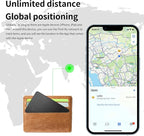 Wallet Finder Item Locator Card for Men - (iOS Only) SEVEN SWAN Bluetooth Tracker iPhone Find My Anti-Loss for Keys, Luggage Tags, Passports