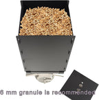 Outdoor Camping Stove Accessory Pellet Bin with Burner for Tent Stove (Black)