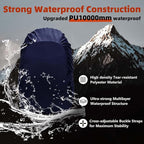 Frelaxy Waterproof Backpack Rain Cover, 10000mm Waterproof Level, Upgraded Ultra-Strong Multilayer Structure, Antislip Cross Buckle Strap, Ultralight Compact Portable, for Hiking, Camping, Traveling