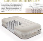 King Koil Luxury Twin Air Mattress with Built-in High-Speed Pump for Home, Guests & Camping - Twin Size Premium Double High Inflatable Blow Up Mattress