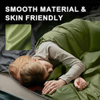 Ultralight Warm Weather Sleeping Bag - Portable, Waterproof, Compact Lightweight, Comfort with Compression Sack - Great for Outdoor Camping, Backpacking & Hiking