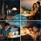 Consciot CL1 Mini Dual Light Sources LED Lantern, Retro Style Battery Powered Lamp, Dimmable Warm White and Daylight Modes, Up to 200H Run Time, Portable Atmosphere Lights for Indoor & Outdoor Use