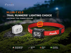 Fenix HL18R-T V2.0 800 Lumen Trail Running Headlamp, USB-C Rechargeable, White and Warm White Lights, Red Lights, Compatible with 3X AAA Batteries, (Black)