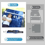 EVER ADVANCED Extra Wide Camping Cot for Adults Oversized XXL Sleeping Cots Folding Cot Bed with Carry Bag, 84.3" L x 41.9" W, Support to 550 lbs