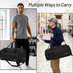 MIER Large Gym Bag for Men Sports Duffle Bag with Shoe Compartment 60L Lightweight Duffel Bags for Workout Fitness Travel