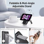 iWALK Qi2 Certified 15W Magnetic Wireless Power Bank, 10000mAh Portable Charger with Adjustable Stand & LED Display, Fast Charging for iPhone 16/15/14/13/12 Pro/Pro Max/Plus/Mini
