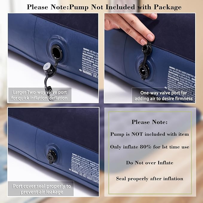 Queen Size Air Mattress Inflatable Bed for Camping and Home,Blow Up Mattress Sleeping Pad