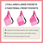 Anti Theft Crossbody Travel Bags for Women Men Cross Body Slim Sling Handbags with S Hook Antitheft