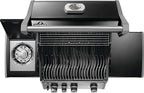 Napoleon Rogue 425 Propane Gas Grill with Range Side Burner, Black, 3 Stainless Steel Main Burners, Durable Grilling Power