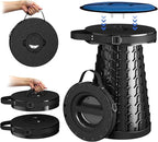 XXL 19.7" Collapsible Stool with Removable Cushion & Waterproof Storage Bag - Extra Wide Portable Folding Stool for Adults, Camping, Travel, Max Capacity 1000lbs