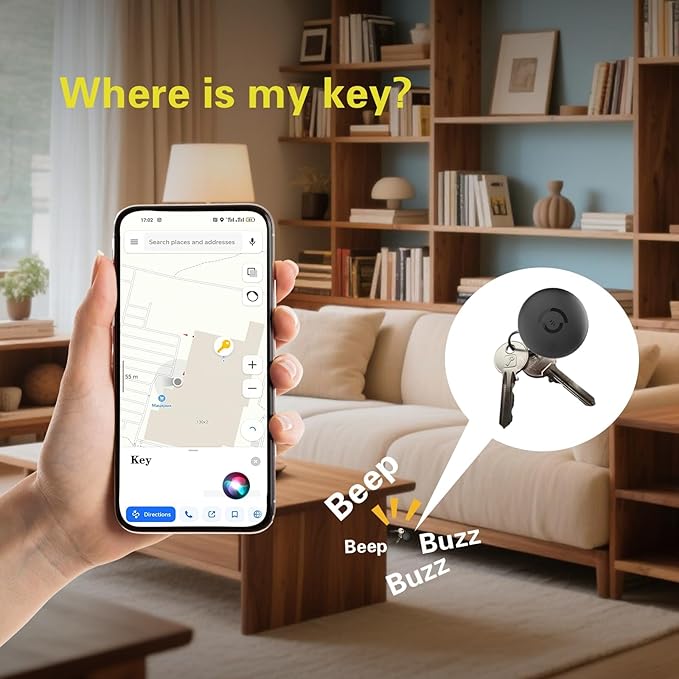 Magnetic Mini GPS Tracker – Hidden Vehicle Tracking Device, Real-Time Car, Kid & Pet Locator, No Subscription, Compatible with Apple Find My（4PCS）