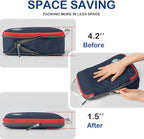 Cipway Compression Packing Cubes, Lightweight Travel Luggage Organizers with Shoe Bag, Toiletry Bag & Laundry Bag, Travel Essentials for Carry on Suitcase (8 Piece,Blue)