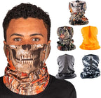 S A Company 5-Pack UV Face Shield | UV 30+ Multipurpose Neck Gaiter Balaclava for Adults
