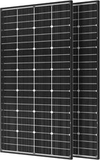 JJN Bifacial 400 Watt Solar Panel, 16BB N-Type 2 Pcs 200W 12V 25% High Efficiency 400W Solar Panels, Monocrystalline Solar Module for RV Home Farm Trailer Camper Marine Off-Grid Solar System