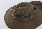 Home Prefer Outdoor UPF50+ Mesh Sun Hat Wide Brim Fishing Hat with Neck Flap Sun Hat for Men Women