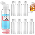 10 Pack Empty 3.4 oz Travel Bottles Tsa Approved Leakproof Plastic Squeezable Small Bottles for Toiletries Liquids Travel Essentials with Flip Cap
