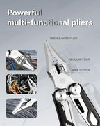 MINI Multitool Pliers,14-In-1 Survival Gear For Outdoor,Home, And Auto Repair,Birthday Christmas Gifts For Men Boyfriend Dad Husband(Black)