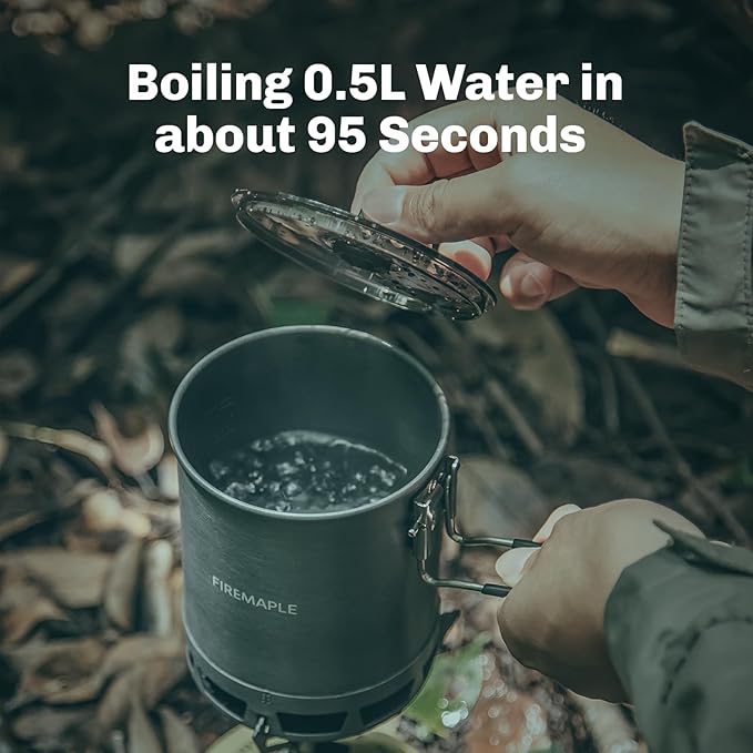 Fire Maple Petrel Portable Stove Ultralight Cooking System, with a Lightweight, Fast Boiling Function, Precise Double Tick Design, for Outdoors, Camping and Traveling