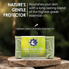 All Natural Citronella Soap Bars, Scented with Premium Citronella Essential Oils, Handmade in the USA, A Must-Have Outdoors and Camping Soap (5 pack)