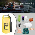 Dry Bag Waterproof Backpack 5L/10L/20L/30L Roll Top Waterproof Bag,Floating Dry bags for Kayaking,Swimming,Boating,Camping,Beach.